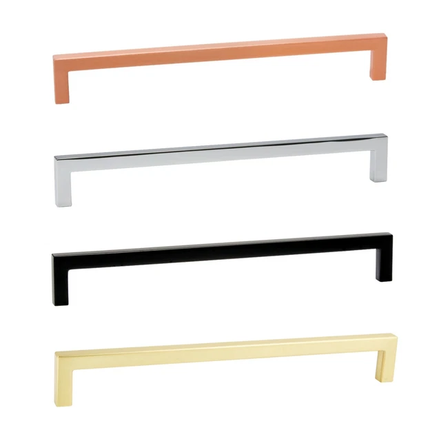 Copper Chrome Kitchen Cabinet Door Handle Cupboard Drawer Bedroom Furniture Pull