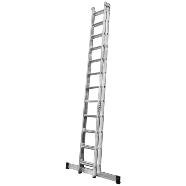 Lyte Double Section Industrial Professional Aluminium Extension Ladder