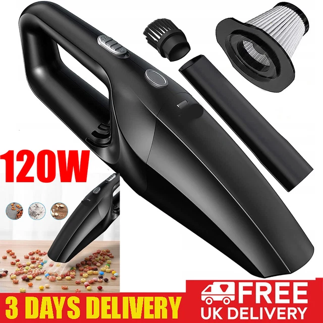 120W HANDHELD CAR Vacuum Cleaner Cordless Powerful Vacuum Dust Busters