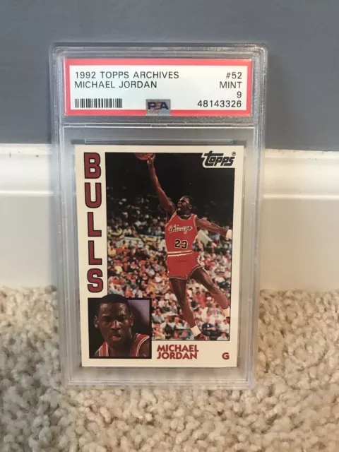 Michael Jordan Chicago Bulls 1992 Topps Archives Basketball Card #52 PSA 9 MINT