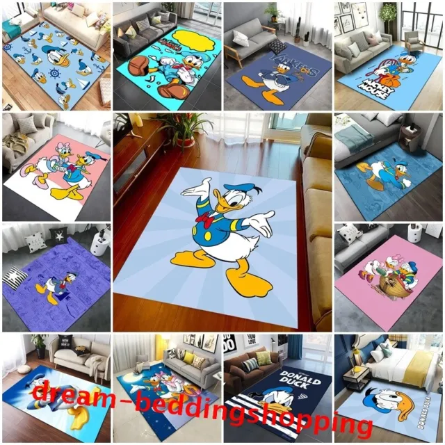 Disney Donald Duck Daisy Children Bedroom Carpet Anti-Slip Floor Rug Mat Doormat