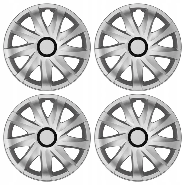 NRM Enjoliveurs Universels Drift Graphite 16 Pouces - Lot De 4, Look Sportif Et Élégant