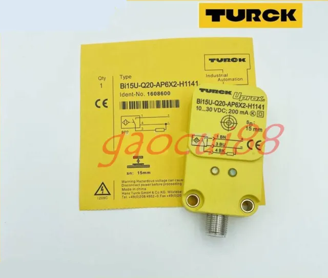 Original TURCK proximity switch Bi15U-Q20-AP6X2-H1141 NEW 1PC 3months warranty