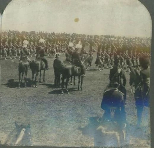 1920s THE 48th HIGHLANDERS OF TORONTO MILITARY HORSE MOUNTED STEREOVIEW 20-41