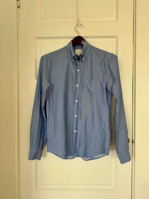 Band of Outsiders Blue Long Sleeve Men's Button-down Dress Shirt Size Small