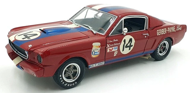 LANE EXACT DETAIL 1/18 Scale 1966 Shelby GT350 Red / White Diecast