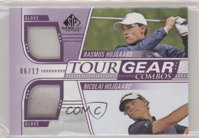 2021 SP Game Used Purple Glove /12 Rasmus Hojgaard Nicolai #TG2-HH Rookie RC