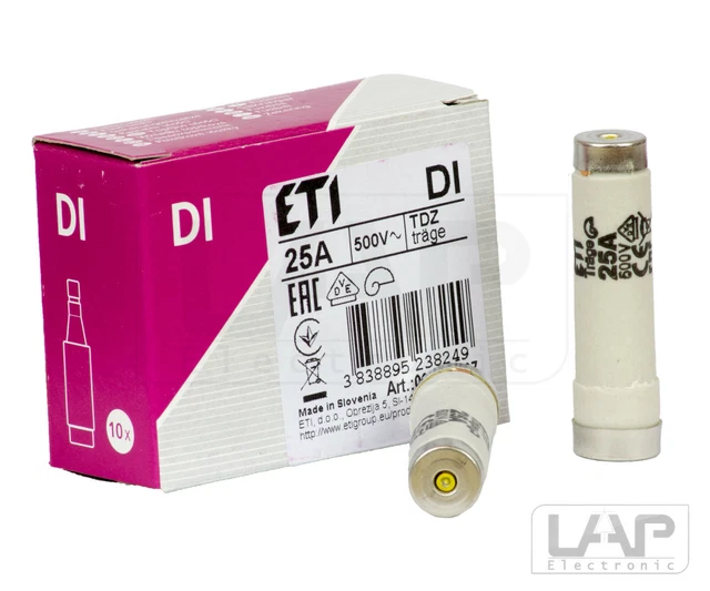 10 Pièce Diazed Fusibles Assurance Di E16 Fusibles de Sécurité
