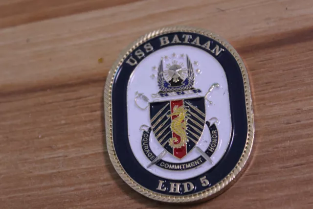 USS Bataan LHD 6 Navy Challenge Coin