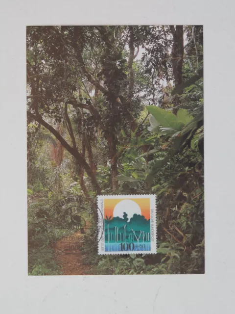 (j570) Bund Maximumkarte Michel Nr. 1615 Umweltschutz tropischer Regenwald 1992