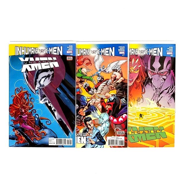 Inhumans Vs X-Men ~ Marvel Comic Book Lot of 3 ~ Issues 16, 17, 18 ~  VF/NM 2016