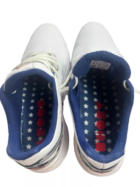 MEN’S ADIDAS BOOST USA Golf Shoes 10 Red White Blue 791001 Patriotic ...
