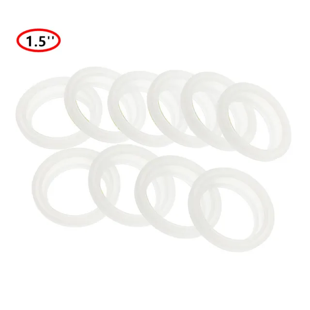 10Pcs Silicone Gaskets Sealing Rings Universal Kinds Mouth For Bottle Jars Lids