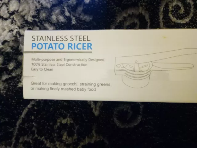 Heavy Duty Potato Ricer Stainless Steel Masher Fruit Vegetable Press