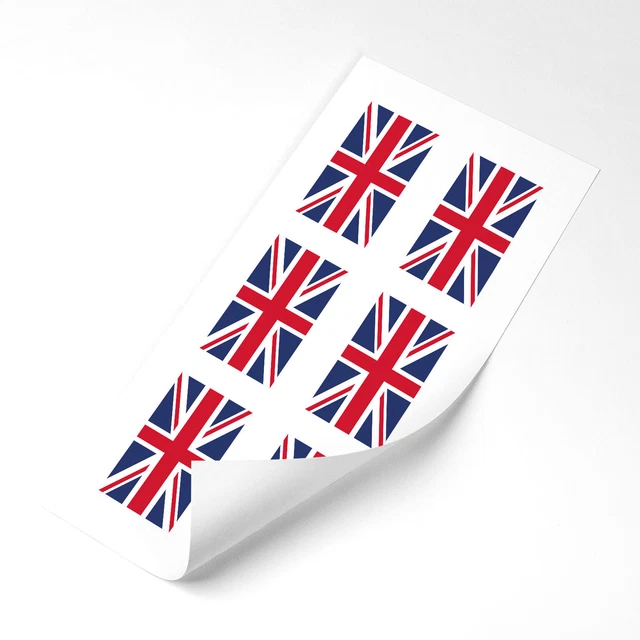 EU Flag Stickers - Pack Of 6 Glossy 25mm Vinyl Decals For Car, Bike, Or Helmet 1 thumbnail image
