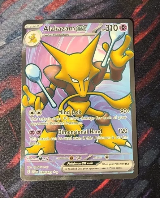 Pokemon Trading Card Game 188/165 Alakazam ex : Rare Ultra Card : SV03.5  151 - Trading Card Games from Hills Cards UK