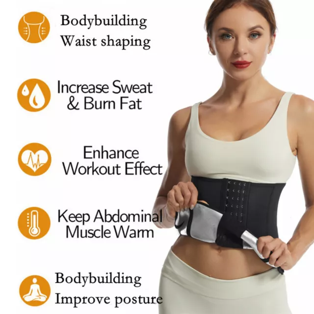 BELLY WRAP COMFORTABLE 4 Row Button Wrap Waist Trainer For Women ...