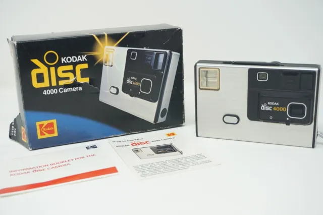 Cámara Kodak Disc 4000 *en caja* USADA SIN PROBAR necesita reemplazo de batería