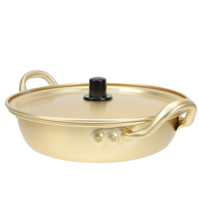 1 pieza olla coreana de ramen Ramyun olla de aluminio olla coreana de fideos stock antiadherente