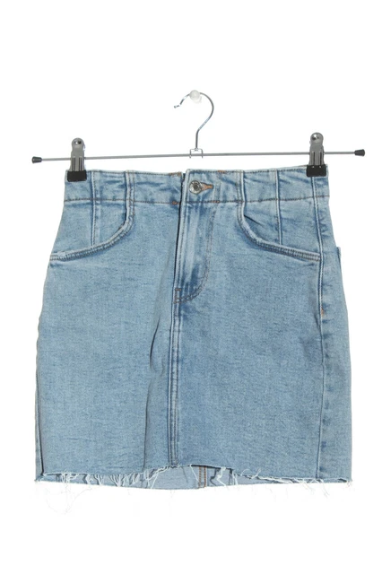 BERSHKA GONNA DI jeans Donna Taglia IT 36 nero stile casual EUR 9