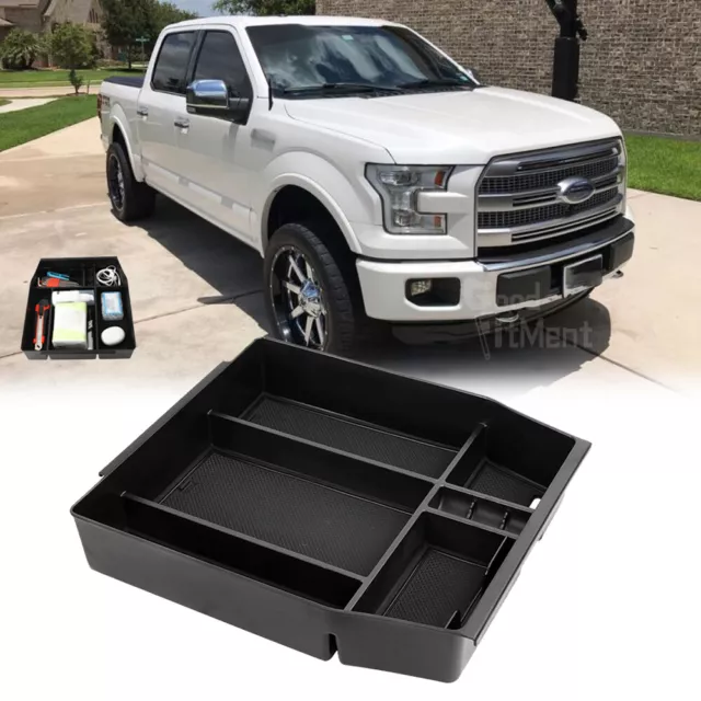 For Ford F-150 F150 Pickup Center Console Armrest Storage Box Organizer Tray US