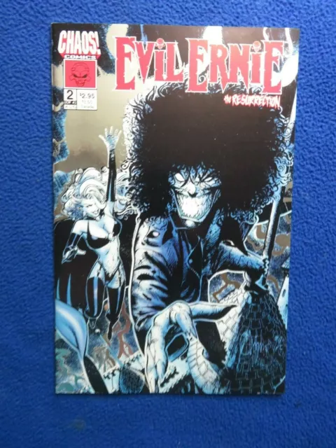 Evil Ernie The Resurrection #2 Silver Foil  Pulido  Hughes Morales 1993  Chaos