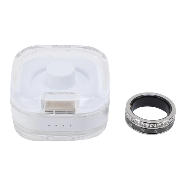 FITNESS TRACKER RING Stainless Steel Step Counter APP Smart Ring IP68 £ ...