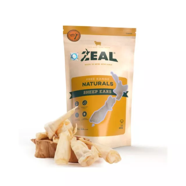 Zeal Free Range Naturals Sheep Ears 125g - Gourmet Dog Treats