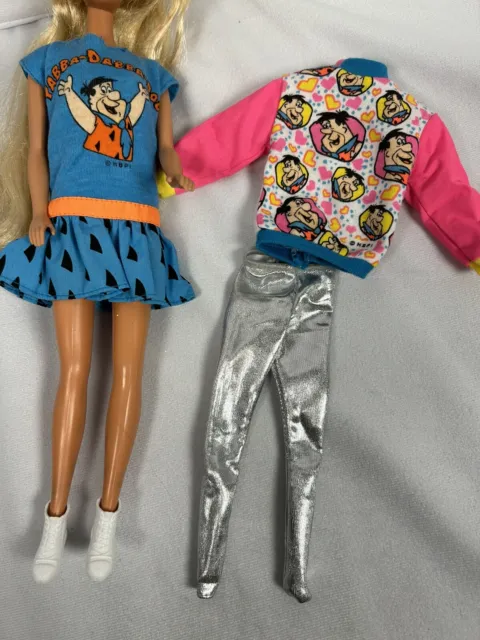 Vintage Barbie The Flintstones Funwear Outfits Dress & Top plus extras