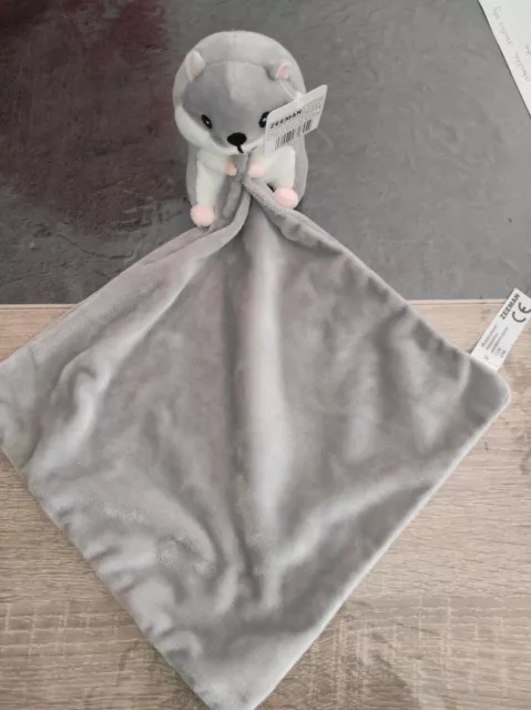 Doudou Hamster Souris Gris Zeeman