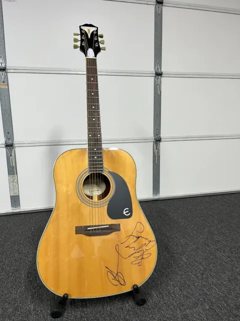 Kasey Chambers and Adam Brand Autographed Acoustic Epiphone Guitar