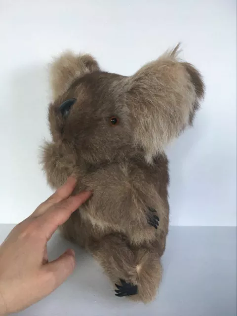 Vintage Real Fur Koala Bear, 27 cm 10.62" Collectible Toy