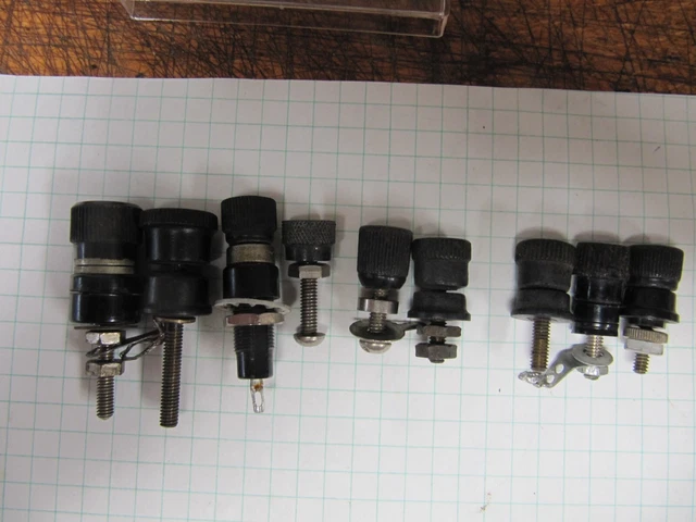HAM RADIO BAKELITE Binding Posts Vintage X 9 $5.95 - PicClick