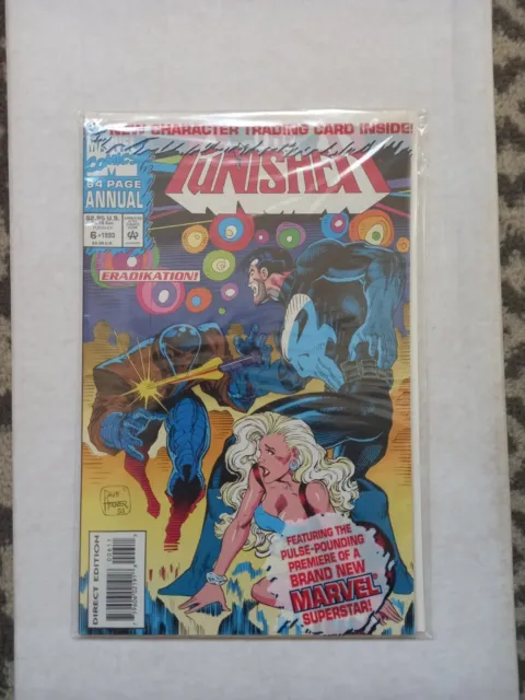The Punisher Annual #6 + Trading Card (1992) MARVEL COMICS NEAR MINT 