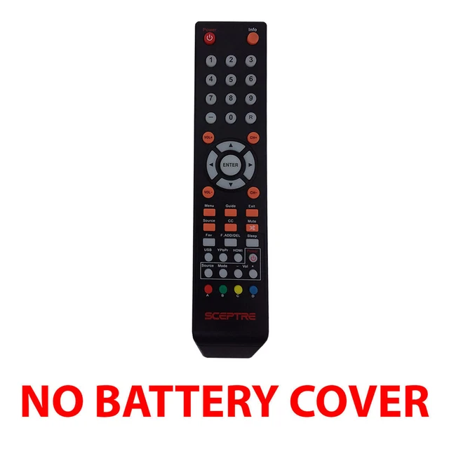 DEHA Sceptre 8142026670003C TV Remote Control For Television (No Battery Cover)