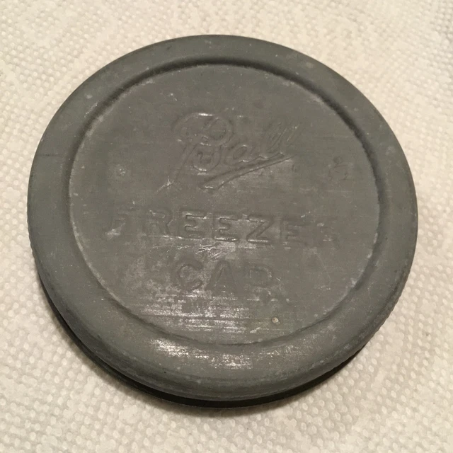Vintage Ball Zinc Wide Mouth Freezer Lid-Nice-Tested Vintage Ball Zinc Wide Mouth Freezer Lid-Nice-Tested