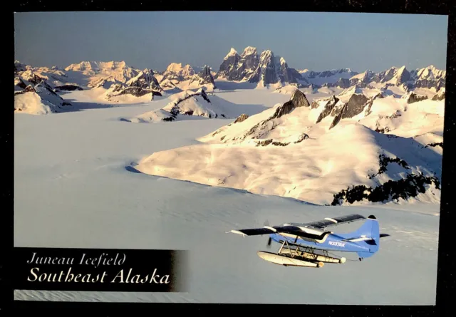 Postcard Juneau Icefield Southeast Alaska  AK Aerial Airplane 4x6 in. unposted
