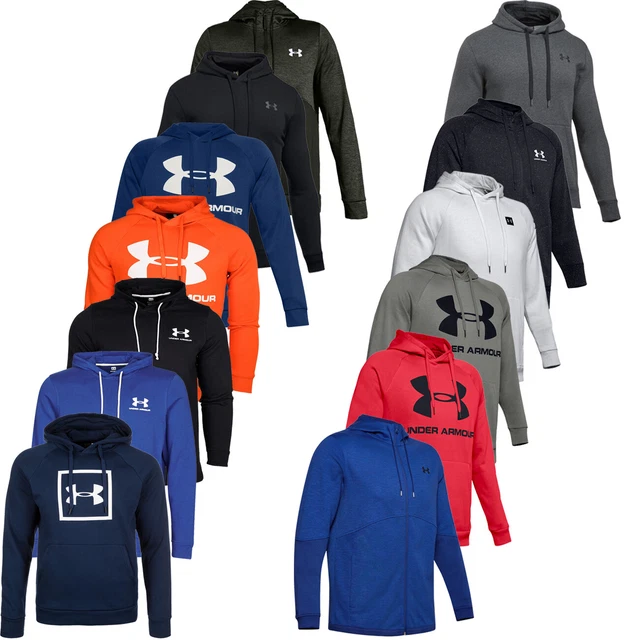 Felpa pullover Under Armour da uomo felpa con cappuccio rivale in pile taglia S L XL 2XL