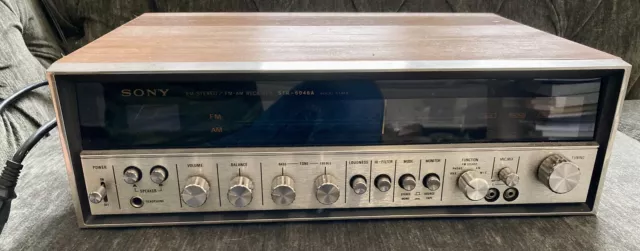 Sony STEREO / FM-AM RECEIVER STR - 6046A SOLID STATE All Working Inc Light!