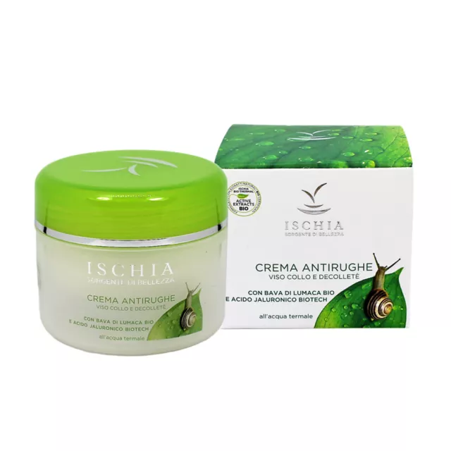 Ischia Sorgente di Bellezza Crema Antirughe Viso Decollete Bava Di Lumaca 100ml