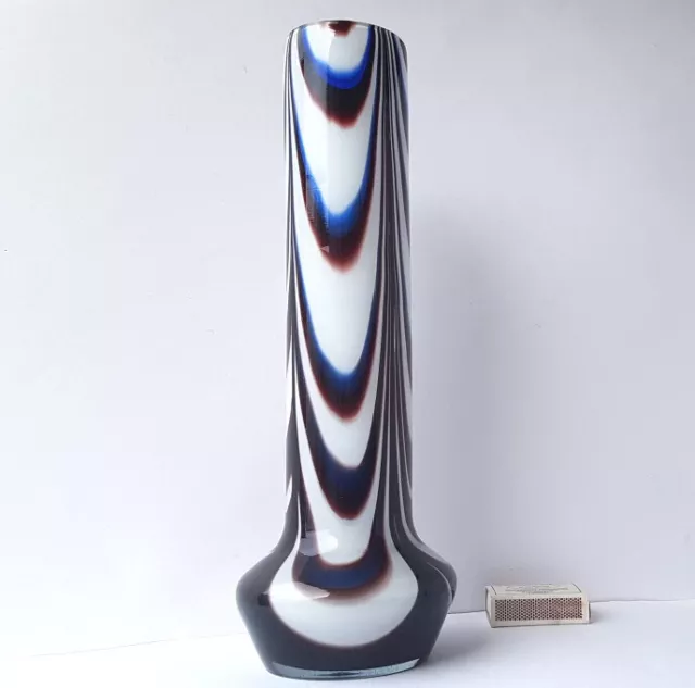 Large Art Nouveau Glass Vase Um 1910