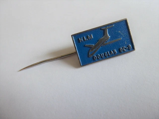 "KLM Douglas DC-9" & "Fokker Friendship" Pin Badges