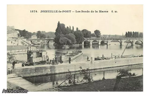 94 - Joinville le Pont - Les Bords de la Marne - Animee - Carte Neuve - CPA - Vo