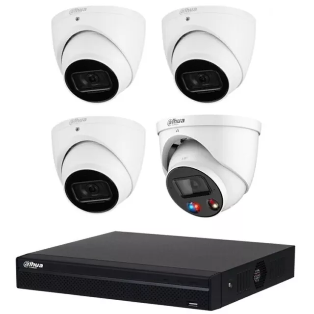 DAHUA 8MP 3 x DH-IPC-HDW3866EMP-S-AUS+1 x TiOC CCTV Camera+8 Channel NVR+4TB KIT