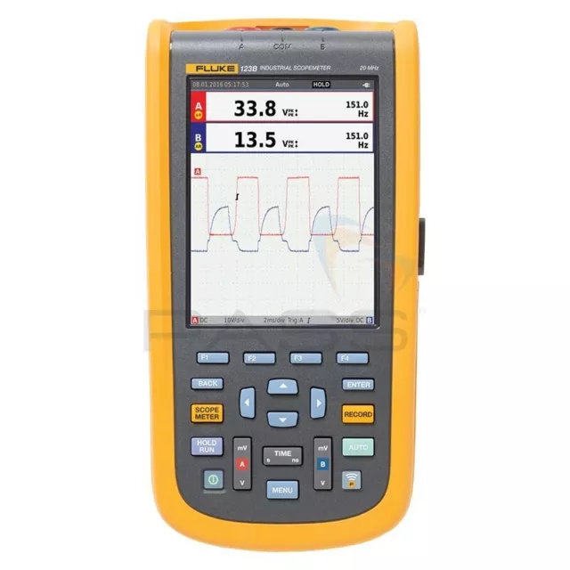 FLUKE 123B 20 MHZ INDUSTRIAL SCOPE METER c/w FLUKE CONNECT