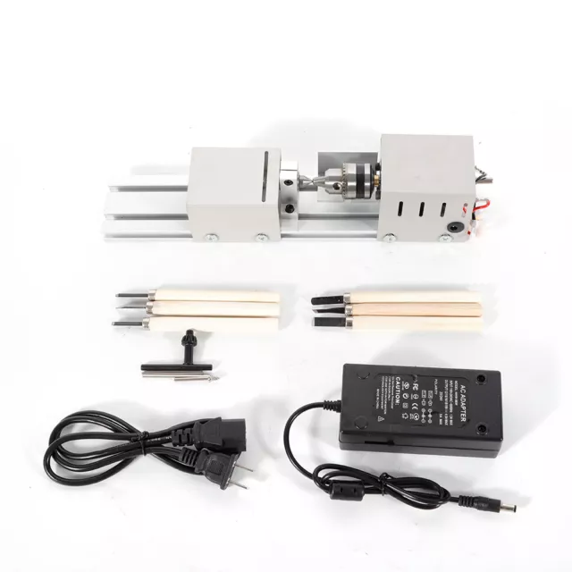 100W Woodworking Mini Lathe Multi-function Beads Polisher Machine Rotary Tool