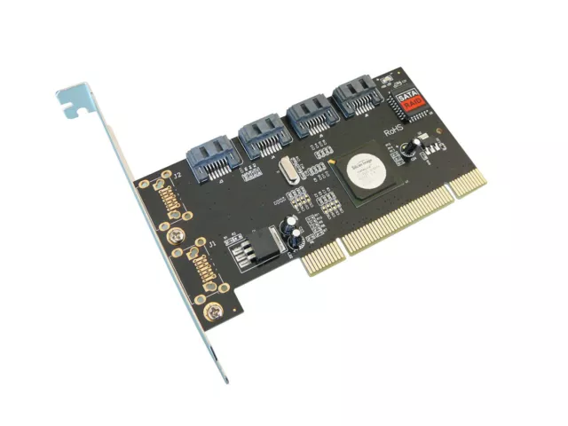 Carte Controleur PCI SATA 2  // 4 PORTS // RAID 0,  1, 5