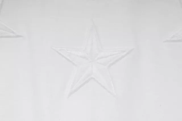 Givenchy Mens T Shirt Small White Embroidered Star Neck Columbian Fit Cotton Top 3