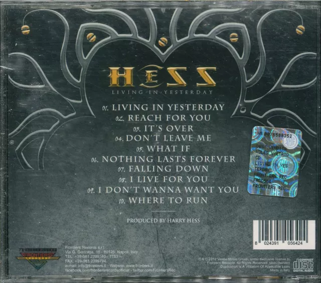 HESS "Living In Yesterday" CD-Album 2