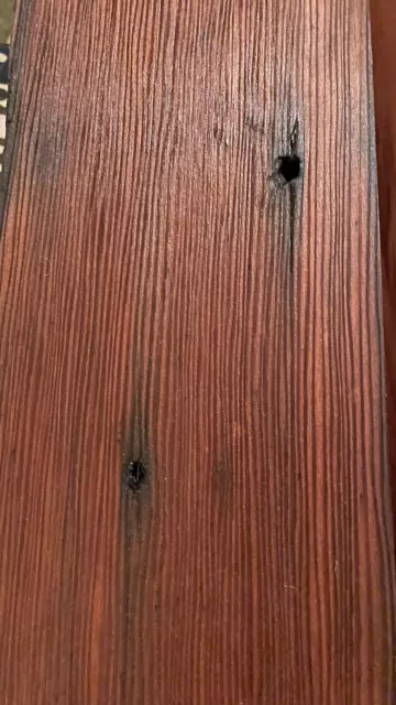 4’ reclaimed redwood beam shelf or mantel.